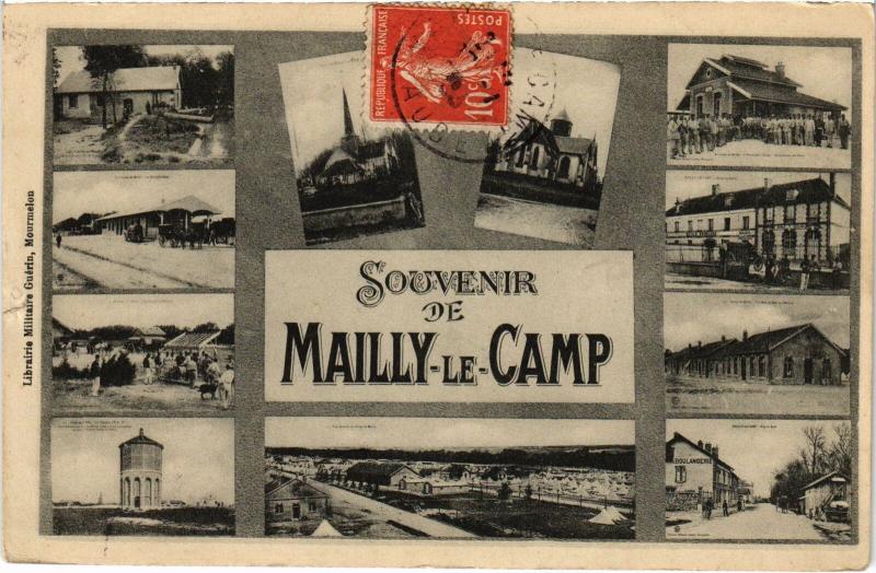 Carte postale ancienne Mailly le Camp souvenir à Mailly-le-Camp
