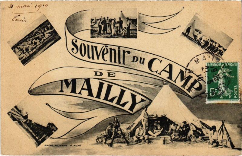Carte postale ancienne Mailly le Camp souvenir à Mailly-le-Camp