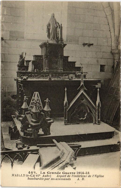 Carte postale ancienne Mailly le Camp souvenir à Mailly-le-Camp