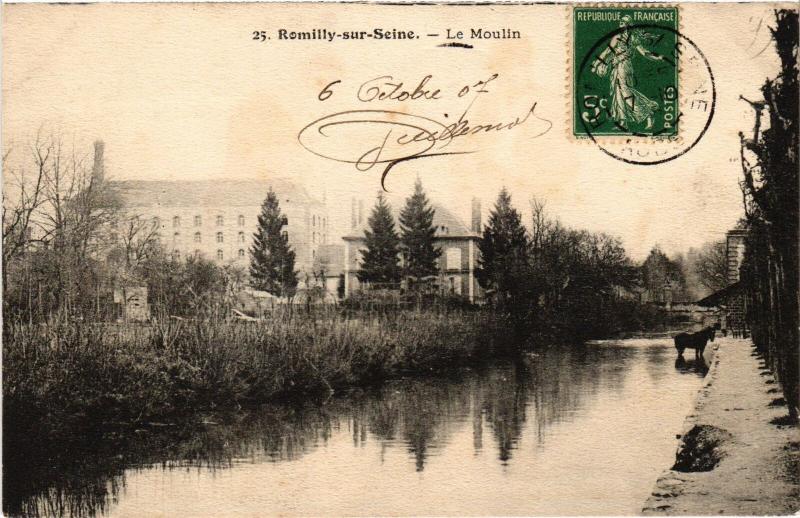 Carte postale ancienne Romilly le Moulin