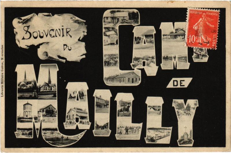 Carte postale ancienne Mailly le Camp souvenir à Mailly-le-Camp