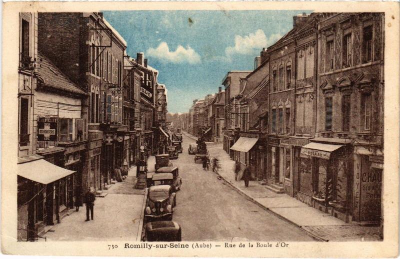 Carte postale ancienne Romilly Rue de la Boule d'Or