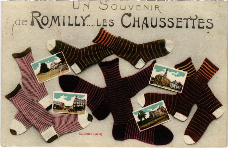 Carte postale ancienne Romilly souvenir