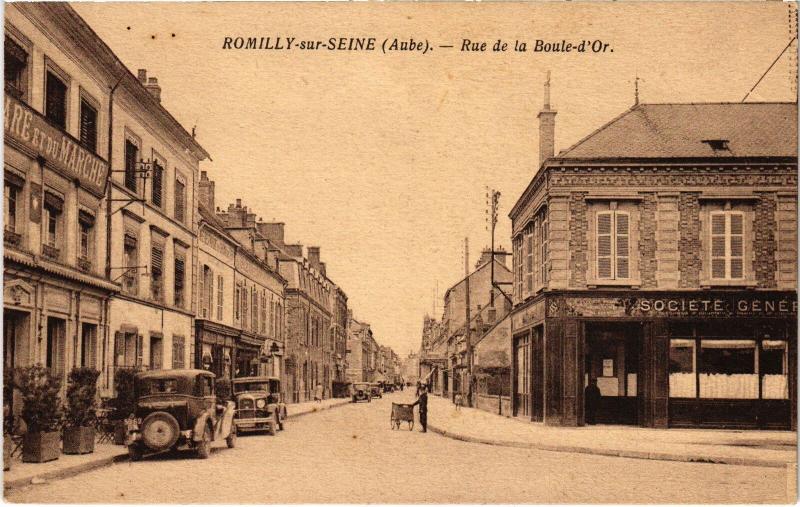 Carte postale ancienne Romilly Rue de la Boule d'Or