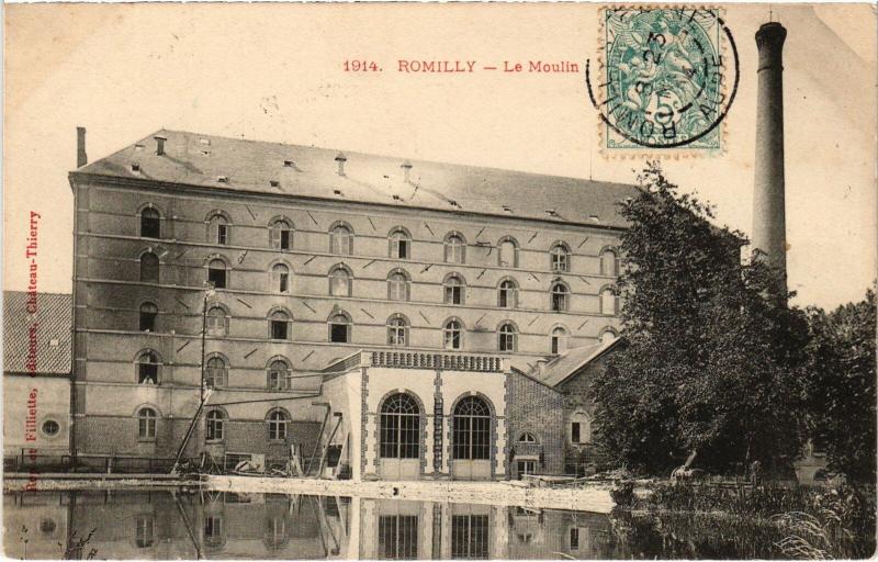 Carte postale ancienne Romilly le Moulin