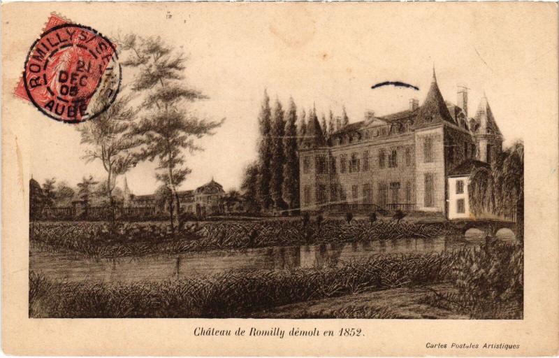 Carte postale ancienne Romilly le Chateau