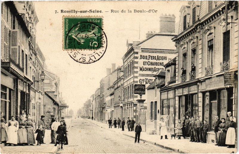 Carte postale ancienne Romilly Rue de la Boule d'Or