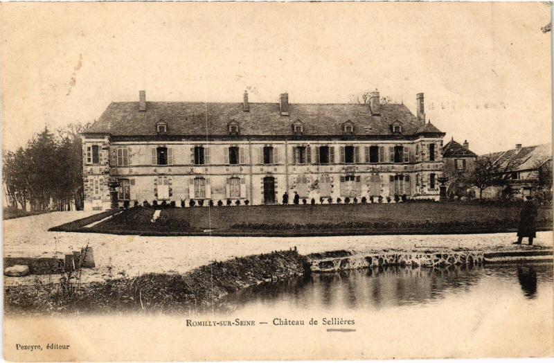 Carte postale ancienne Romilly Chateau de Sellieres