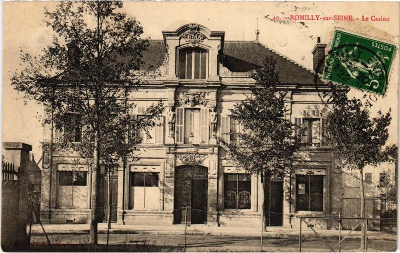 Carte postale ancienne Romilly le Casino