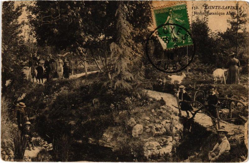 Carte postale ancienne Ste Savine Jardin Botanique Alpin