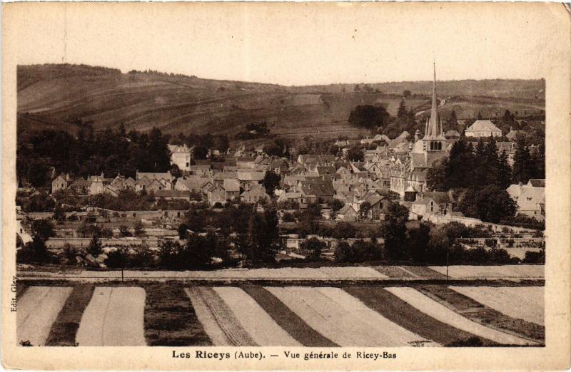 Carte postale ancienne Les Riceys vue generale aux Riceys