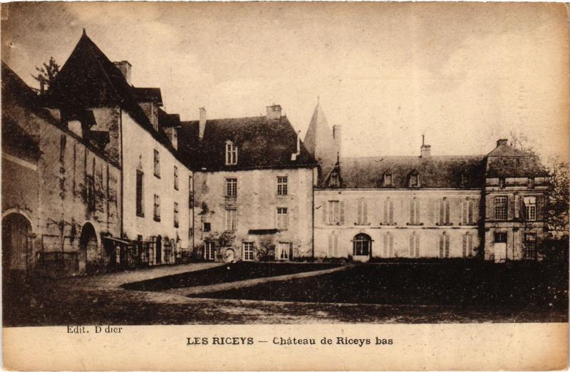 Carte postale ancienne Les Riceys Chateau de Riceys bas aux Riceys