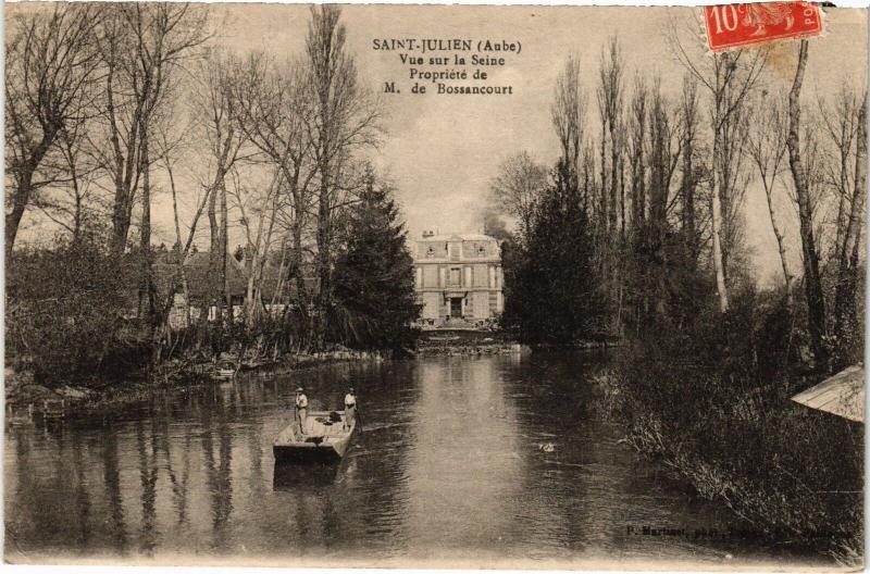 Carte postale ancienne St Julien vue sur la Seine