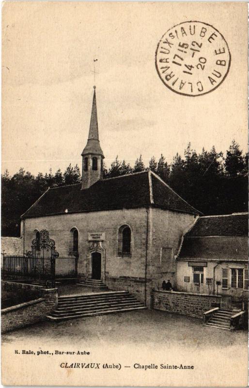 Carte postale ancienne Clairvaux Chapelle Sainte-Anne
