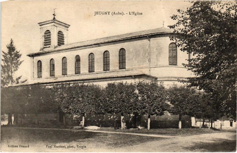 Carte postale ancienne Jeugny Eglise à Jeugny