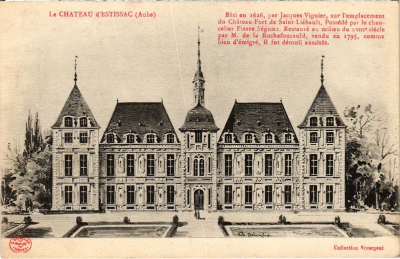 Carte postale ancienne Estissac le Chateau à Estissac