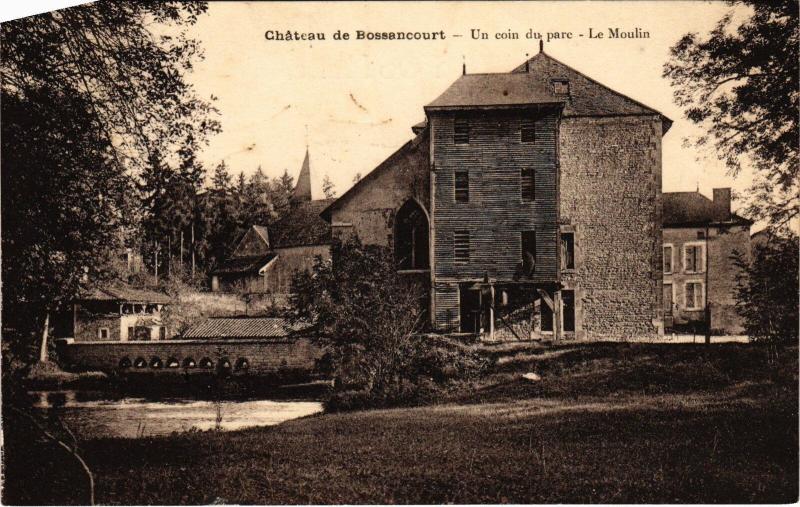 Carte postale ancienne Bossancourt le Chateau un coin du parc à Bossancourt