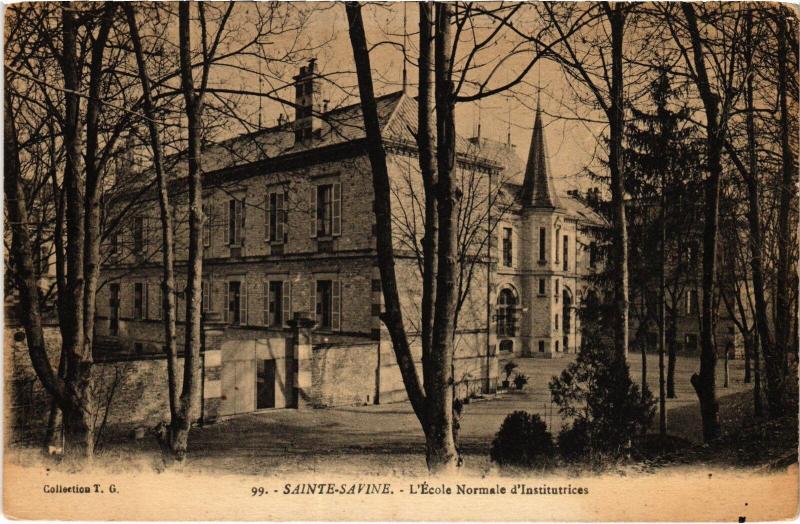Carte postale ancienne Ste Savine Ecole Normale d'Institurices
