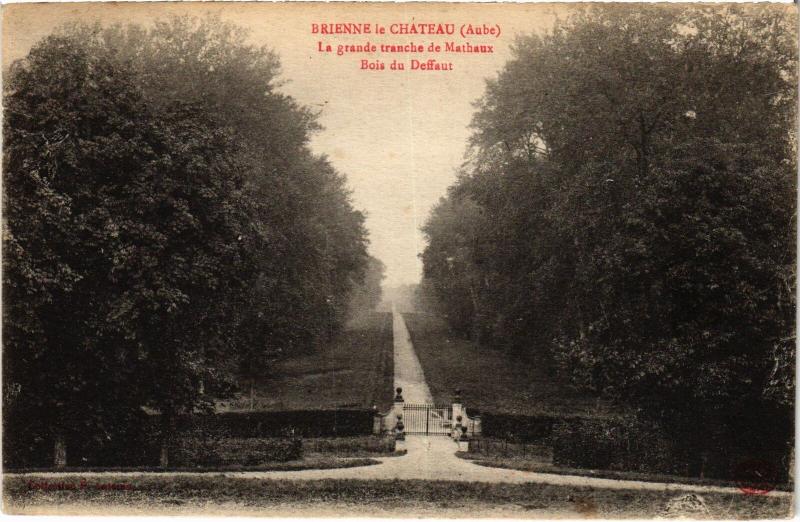Carte postale ancienne Brienne Grande tranche de Mathaux à Mathaux