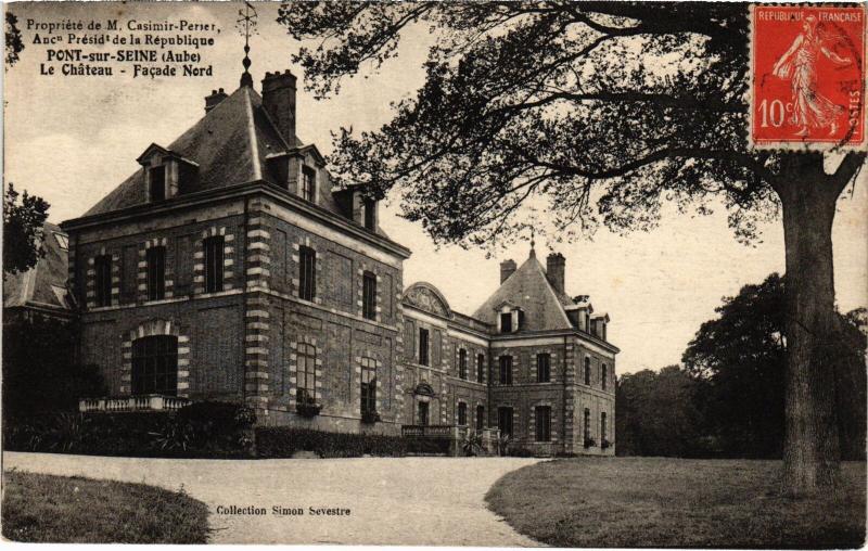 Carte postale ancienne Pont sur Seine le Chateau à Pont-sur-Seine