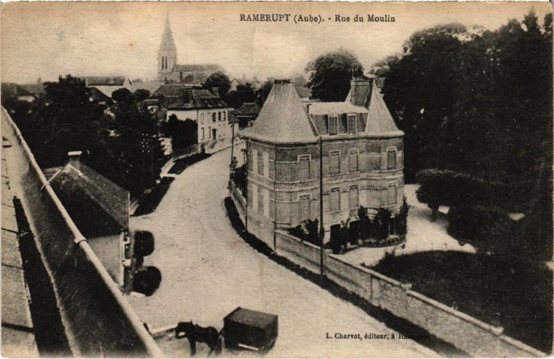 Carte postale ancienne Ramerupt Rue du Moulin à Ramerupt