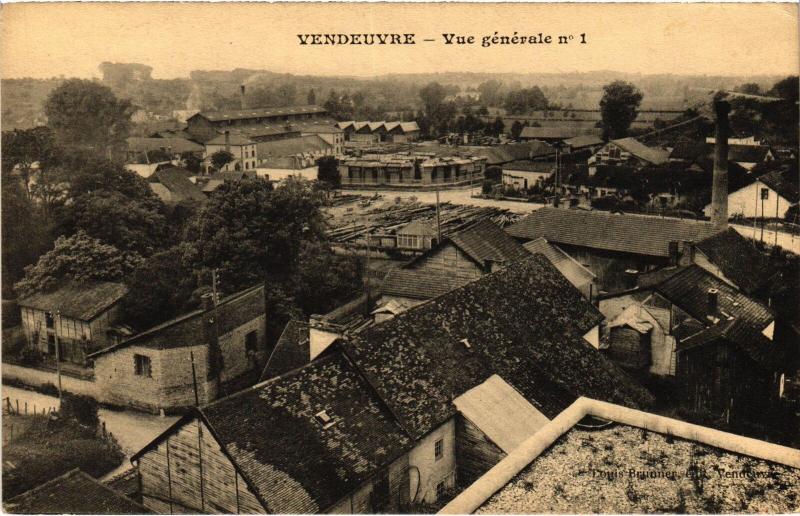 Carte postale ancienne Vendeuvre vue generale