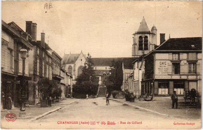 Carte postale ancienne Chavanges Rue du Gillard à Chavanges