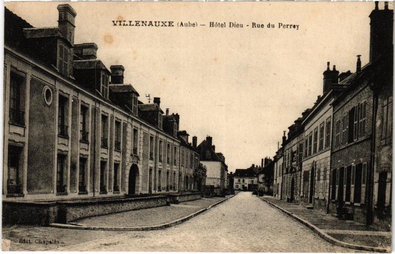 Carte postale ancienne Villenauxe Rue du Perrey