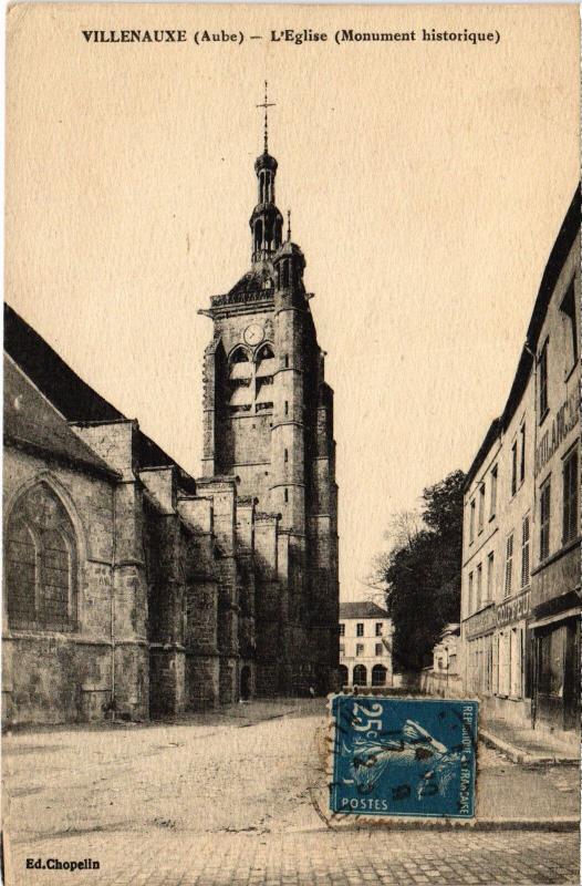 Carte postale ancienne Villenauxe Eglise