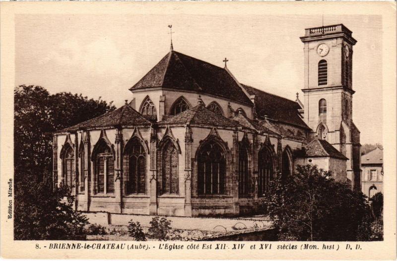 Carte postale ancienne Brienne Eglise