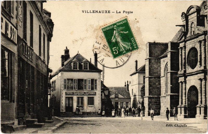 Carte postale ancienne Villenauxe la Poste