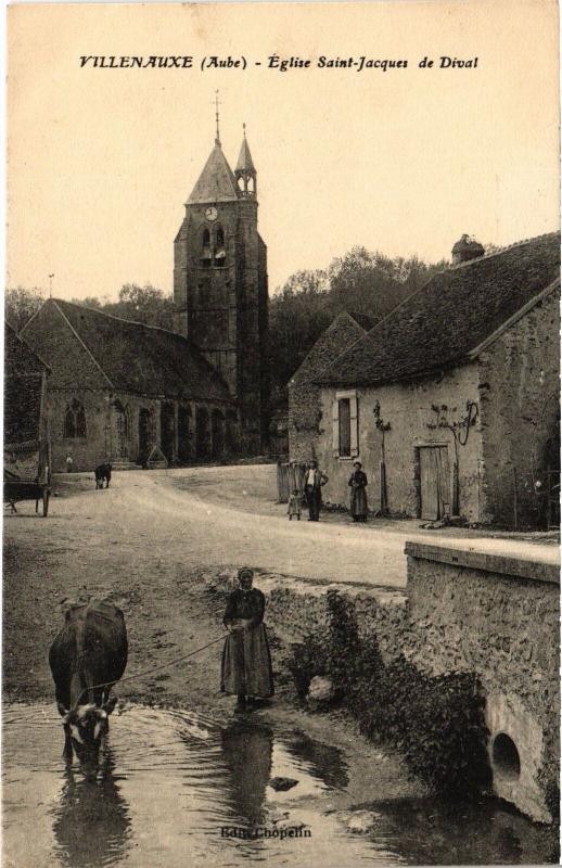 Carte postale ancienne Villenauxe Eglise Saint-Jacques