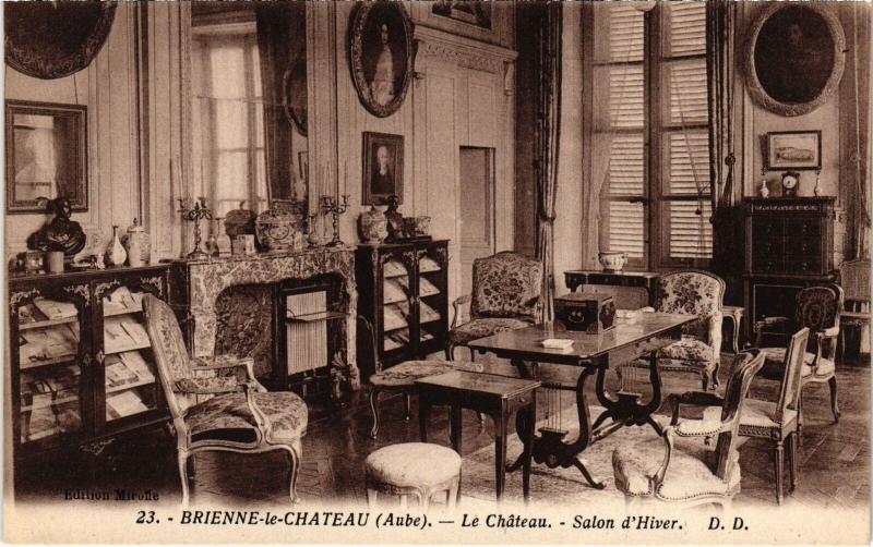 Carte postale ancienne Brienne le Chateau Salon d'Hiver à Salon
