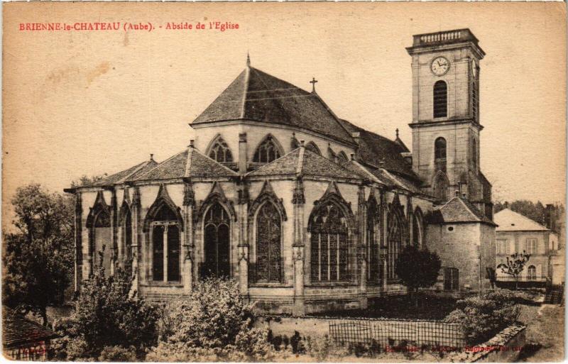 Carte postale ancienne Brienne abside de l'Eglise