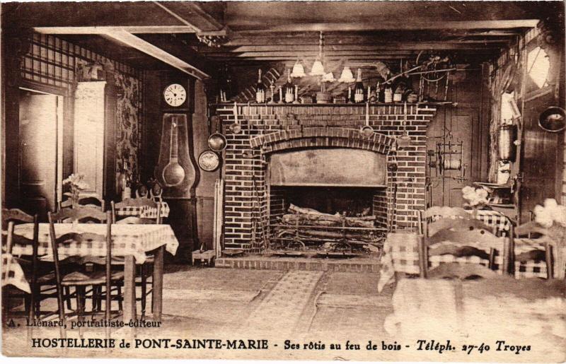Carte postale ancienne Troyes Hostellerie de Pont Sainte-Marie à Pont-Sainte-Marie