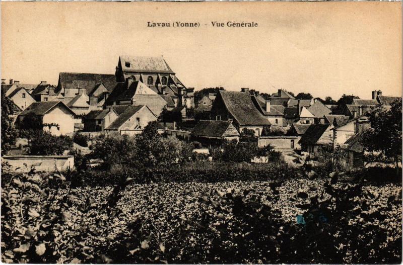 Carte postale ancienne Lavau vue generale à Lavau