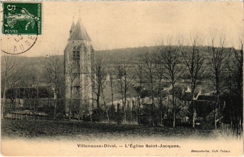 Carte postale ancienne Villenauxe Eglise Saint-Jacques