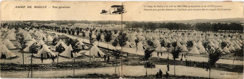 Carte postale ancienne Mailly le Camp vue generale à Mailly-le-Camp