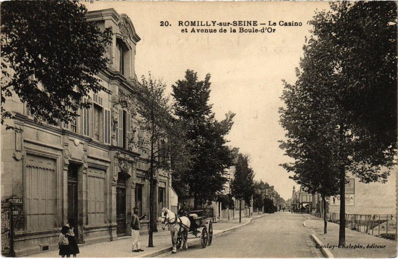 Carte postale ancienne Romilly le Casino