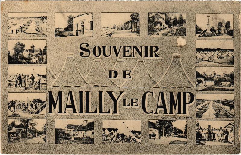 Carte postale ancienne Mailly le Camp souvenir à Mailly-le-Camp