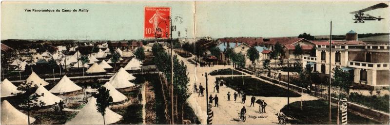 Carte postale ancienne Mailly le Camp vue panoramique à Mailly-le-Camp