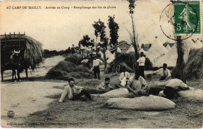 Carte postale ancienne Mailly le Camp carte photo à Mailly-le-Camp