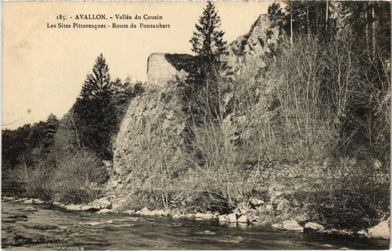 Carte postale ancienne Avallon Vallee du Cousin