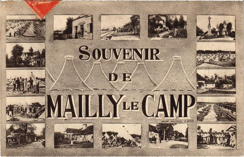 Carte postale ancienne Mailly le Camp souvenir à Mailly-le-Camp