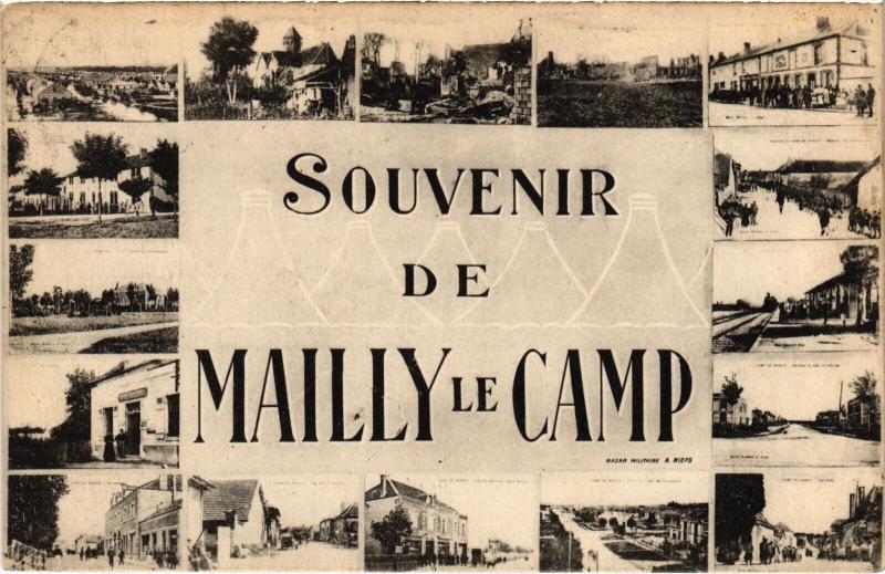 Carte postale ancienne Mailly le Camp souvenir à Mailly-le-Camp