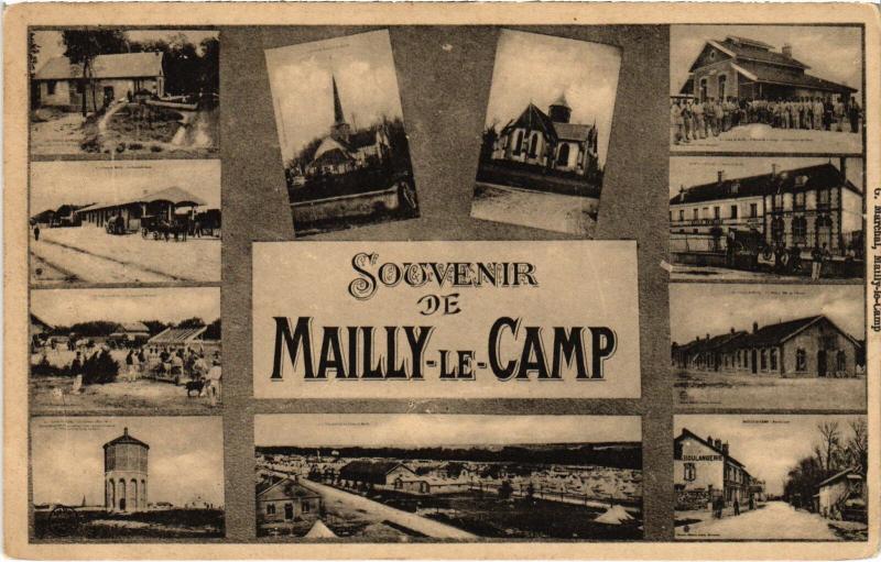 Carte postale ancienne Mailly le Camp souvenir à Mailly-le-Camp