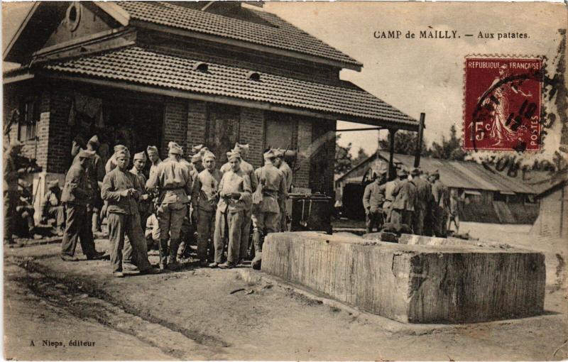 Carte postale ancienne Mailly le Camp carte photo à Mailly-le-Camp