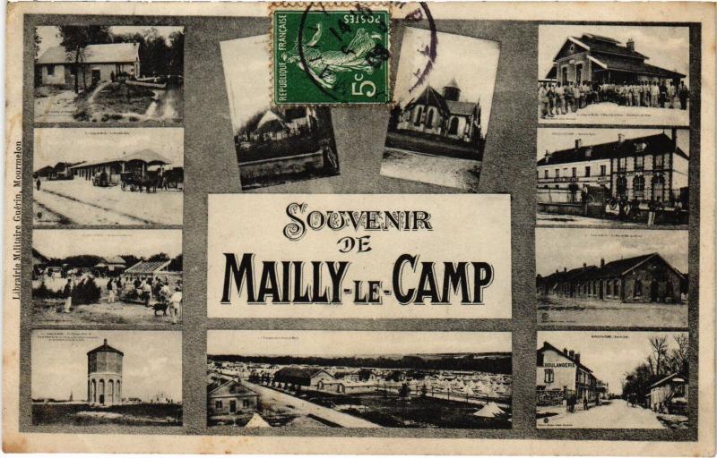 Carte postale ancienne Mailly le Camp souvenir à Mailly-le-Camp