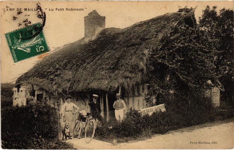 Carte postale ancienne Mailly le Camp Au Petit Robinson à Mailly-le-Camp