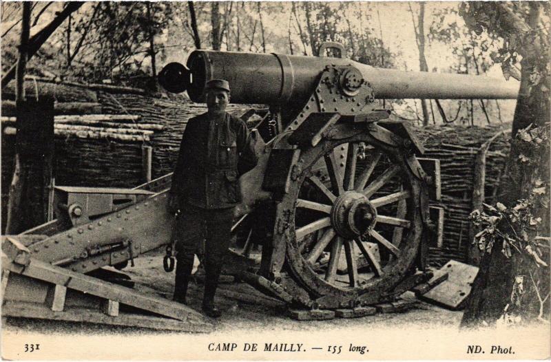 Carte postale ancienne Mailly le Camp vue des baraquements à Mailly-le-Camp